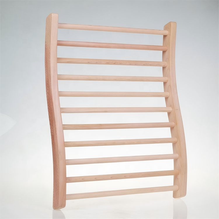 Saunas Dynamic Canadian Red Cedar Sauna Backrest 100% Natural Red Cedar Wood Construction, S-Shape, No Stains, All Natural Finish (Backrest)