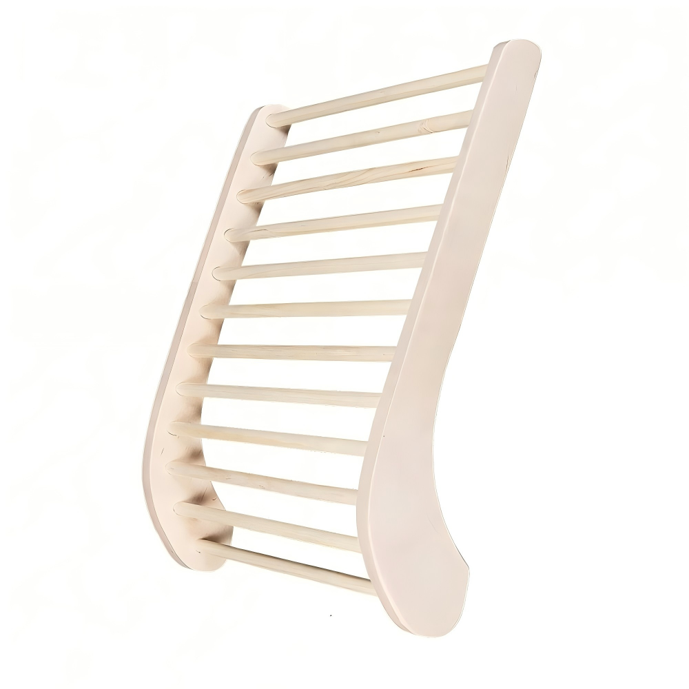 Premium Ergonomic Sauna Backrest with 100% Natural Pine Wood – Curved & Splinter-Free Design for Superior Comfort – Perfect Sauna Backrest Infrared for All Sauna Types