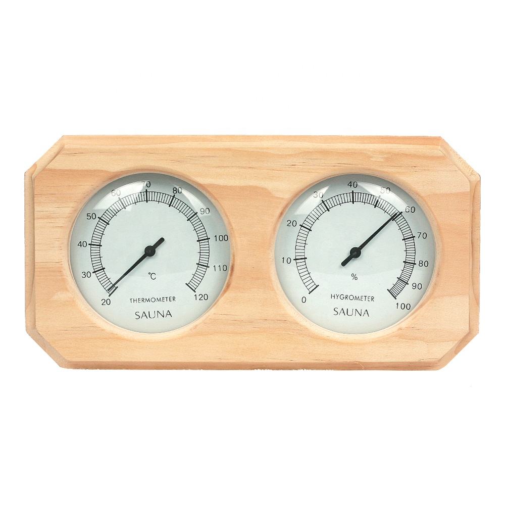 Sauna Thermometer, 2 in 1 Indoor Fahrenheit Thermometer Hygrometer for Sauna, Sauna Accessories for Any Barrel or Infrared or Steam Saunas