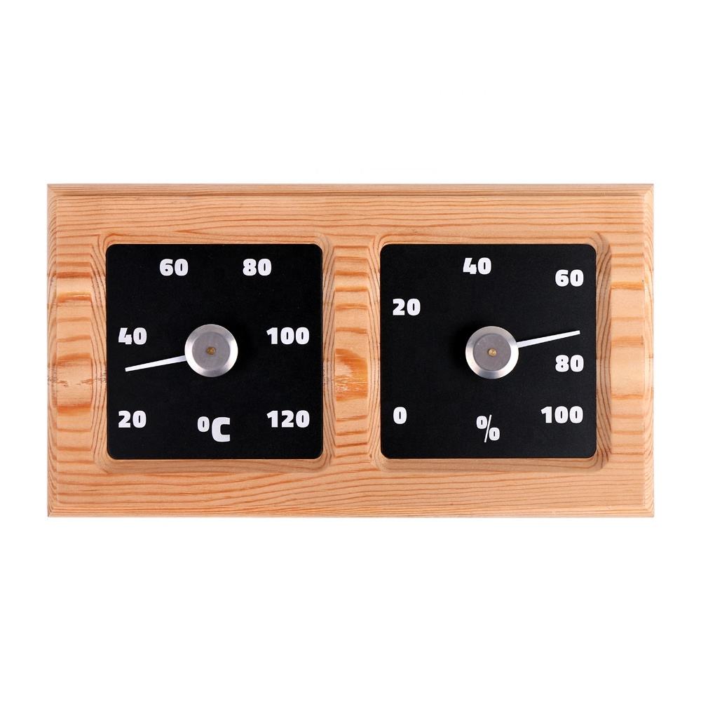 Thermo Red Cedar Sauna Thermometer and Hygrometer (Horizontal)