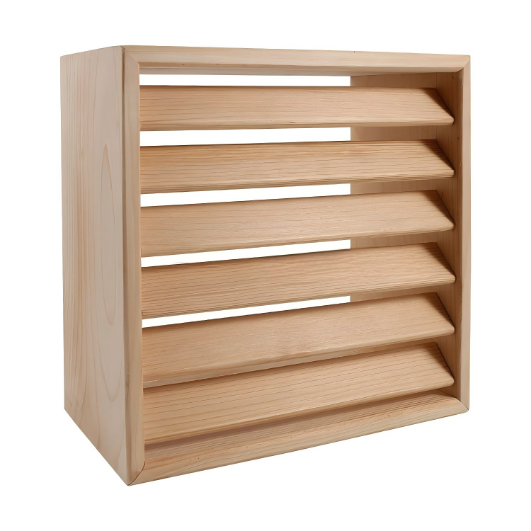 Sauna Room Lamp Shade 11x11 Inch Wood Slat Square Lamp Cover for Home Spa Sauna Accessory Anti-Explosion Corner Light Protector