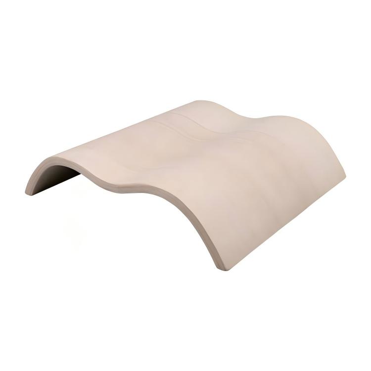Sauna Headrest Pillow | Ergonomic Wave Shape & Cool-Touch Wood | for Steam Rooms, Spas & Home Sauna Comfort